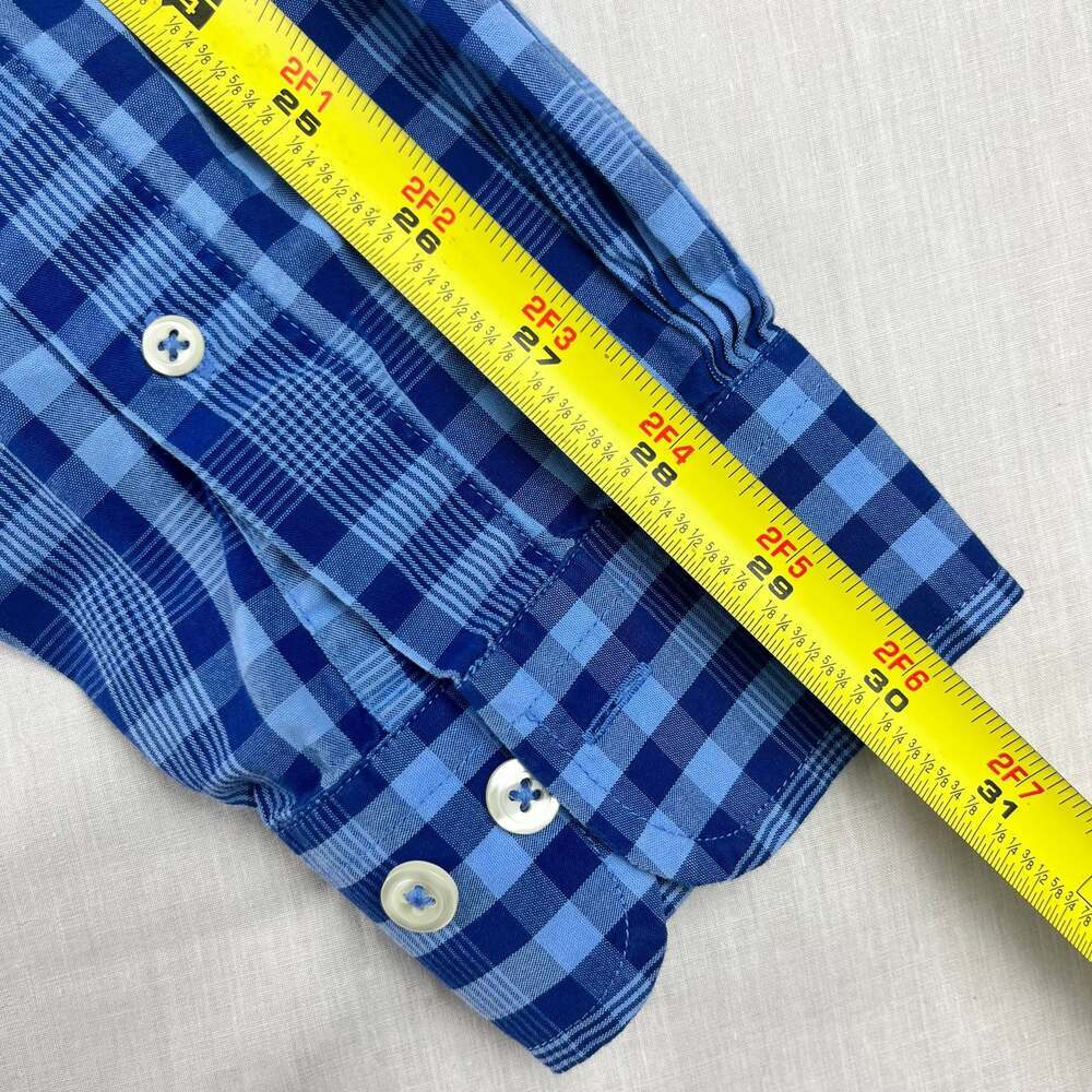 Brooks Brothers Men's XL Regent Fit Blue Plaid Button Down Long Sleeve Shirt - Picture 10 of 10